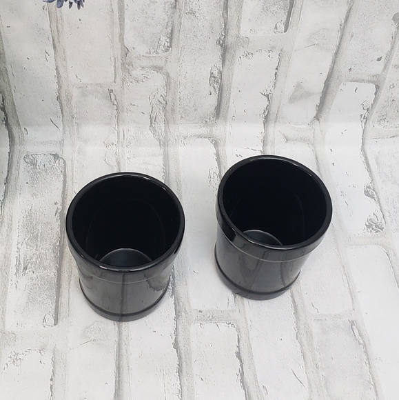 Set of 2 Black/Red Make My Day Ceramic Hot Beverage Cups with Silicone Sleeve - Picture 6 of 9